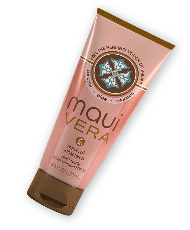 Maui Vera SPF 30 Mineral Sunscreen, a natural skin care product