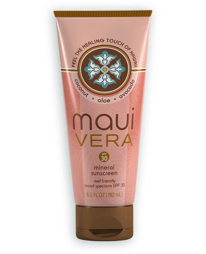 Maui Vera SPF 30 Mineral Sunscreen, a natural skin care product