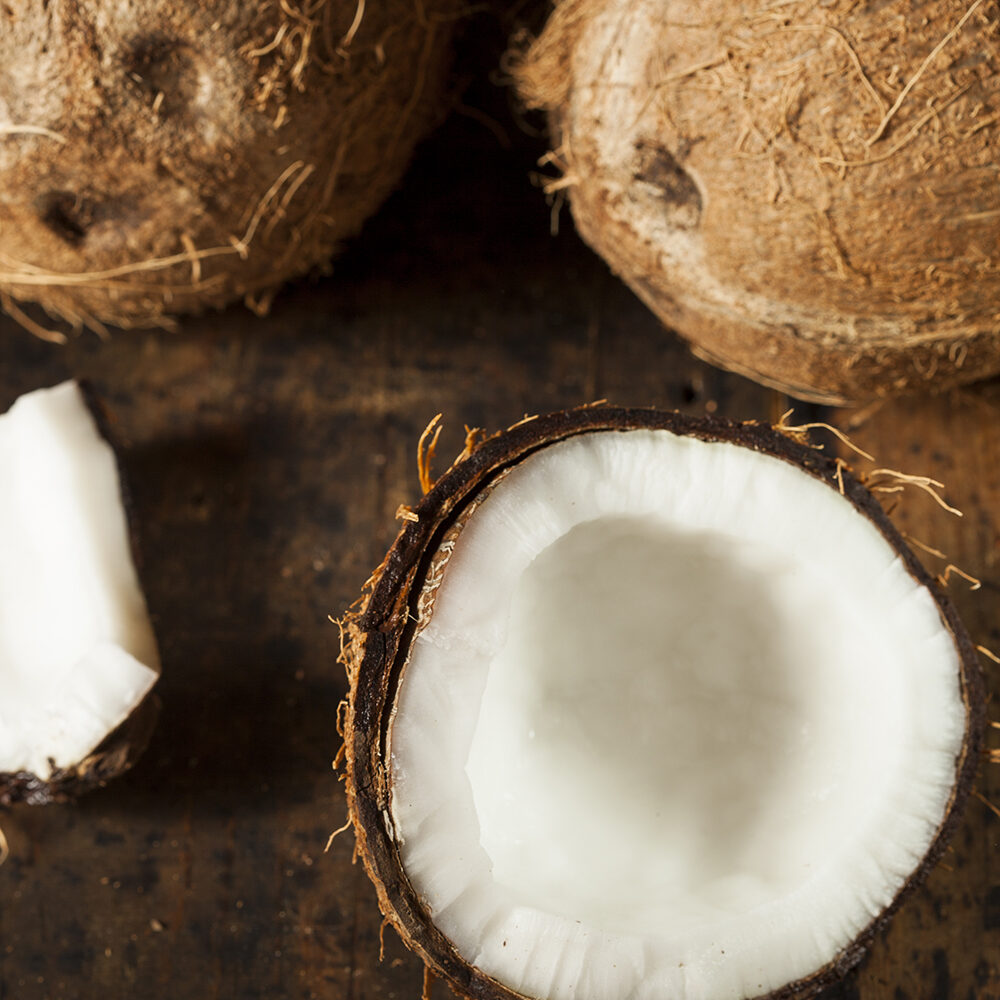Fresh Organic Brown Coconut with White Flesh